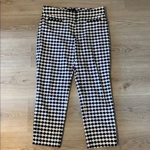 Ann Taylor patterned Devin Fit crop pant